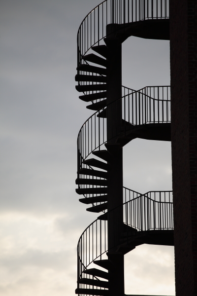 Spiral staircase; Cit� Universitaire, Paris, FR
